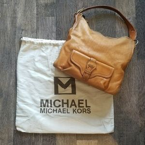 MICHAEL Michael Kors Tan Leather Shoulder Bag